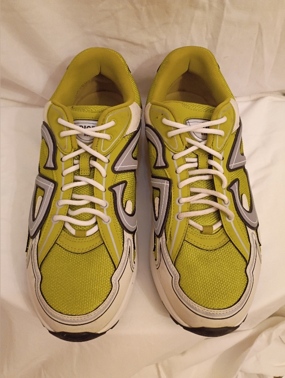 Christian Dior B30 Sneakers - Yellow/Lime Green - Men's Size 46 (US Men's 13) - Picture 6 of 8